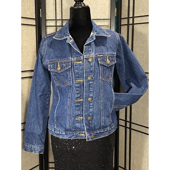 Wrangler Jackets & Blazers - Vintage 70’s Wrangler Denim Jacket Size S Womens 100% Cotton Medium Wash 6428